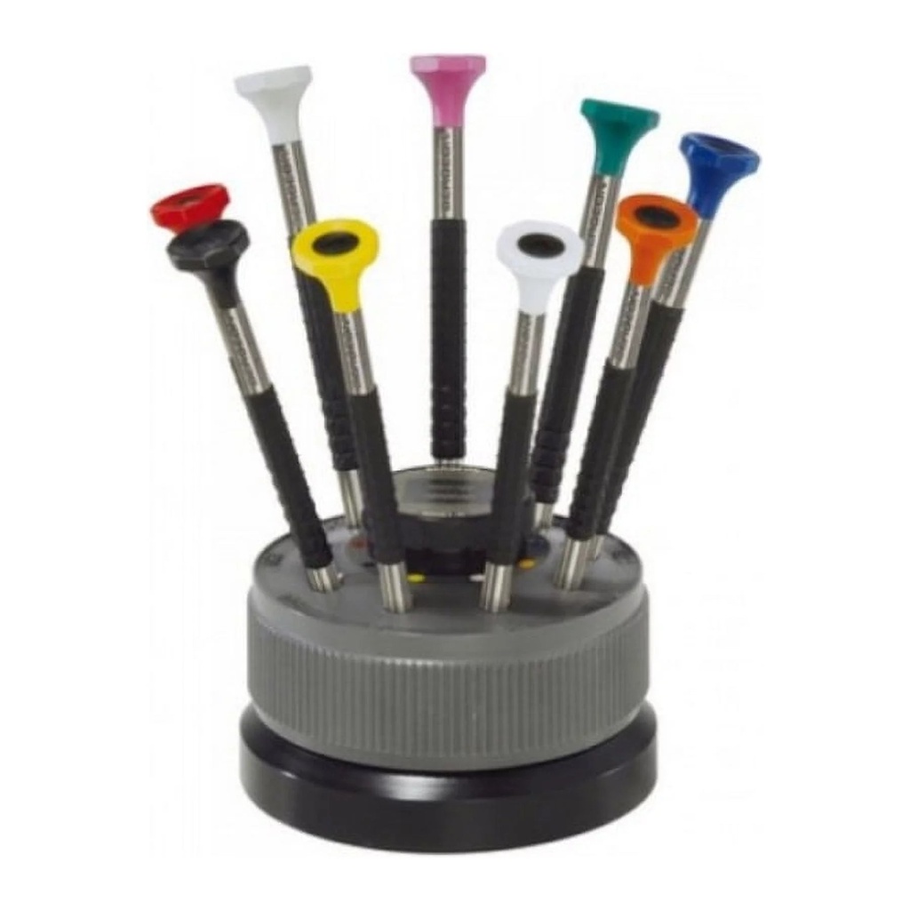 Bergeon 6899-S09 Ergonomic Screwdrivers on a Rotating Base