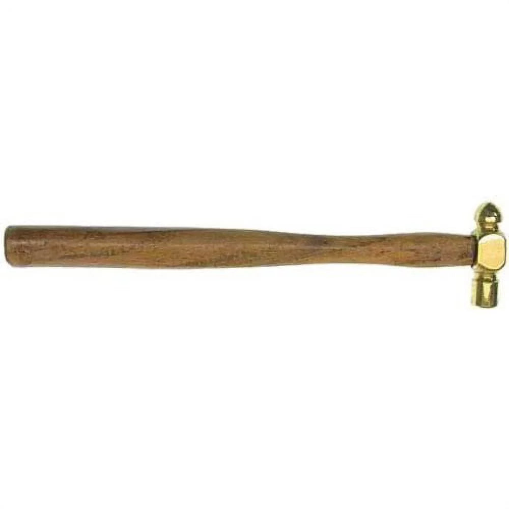 PURPLE STAR HAMMER 10 Inch Brass Ball Pein Hammer with 1/2 Inch Striking Surface - PH204