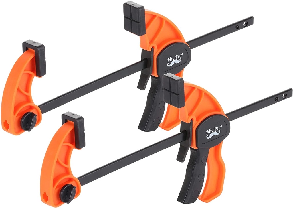 Mr. Pen- Bar Clamps for Woodworking, 6", 2 Pack, Clamp/Spreader, Quick Grip Clamps
