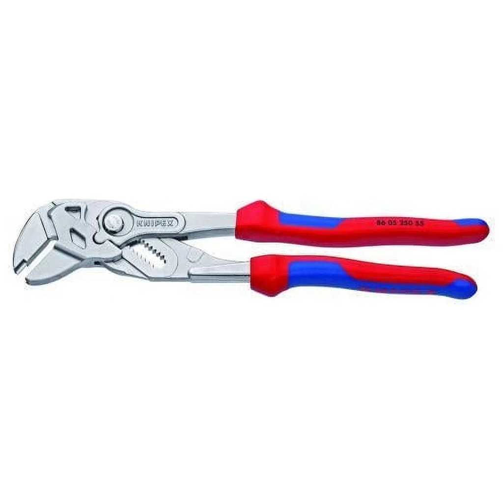 Knipex 10" Pliers Wrench with Collar Breaker - Chrome Multigrip