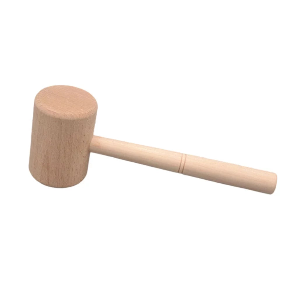 Hammer Wood Mallet Carving Woodworking Wooden Kids Carpenter Small Mini Maintenance Tools Pounding Construction
