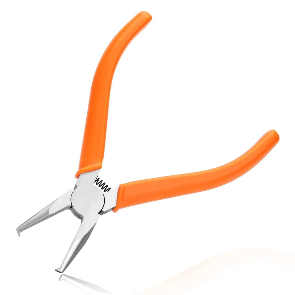 Engineer Tip Cutter with 90 Degree Ultra-Sharp Blade, Transverse End Cutter with 4Mm Flush Jaw Long Nose End Cutting Plier Nipper End Cutter for Precision Plastic Model, SMT / SMD Chips
