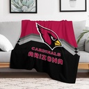 Arizona_Cardinals Football Throw Blanket Personalized Flannel Blanket for Bed Office for Men Women Fans Gifts 50"X40"