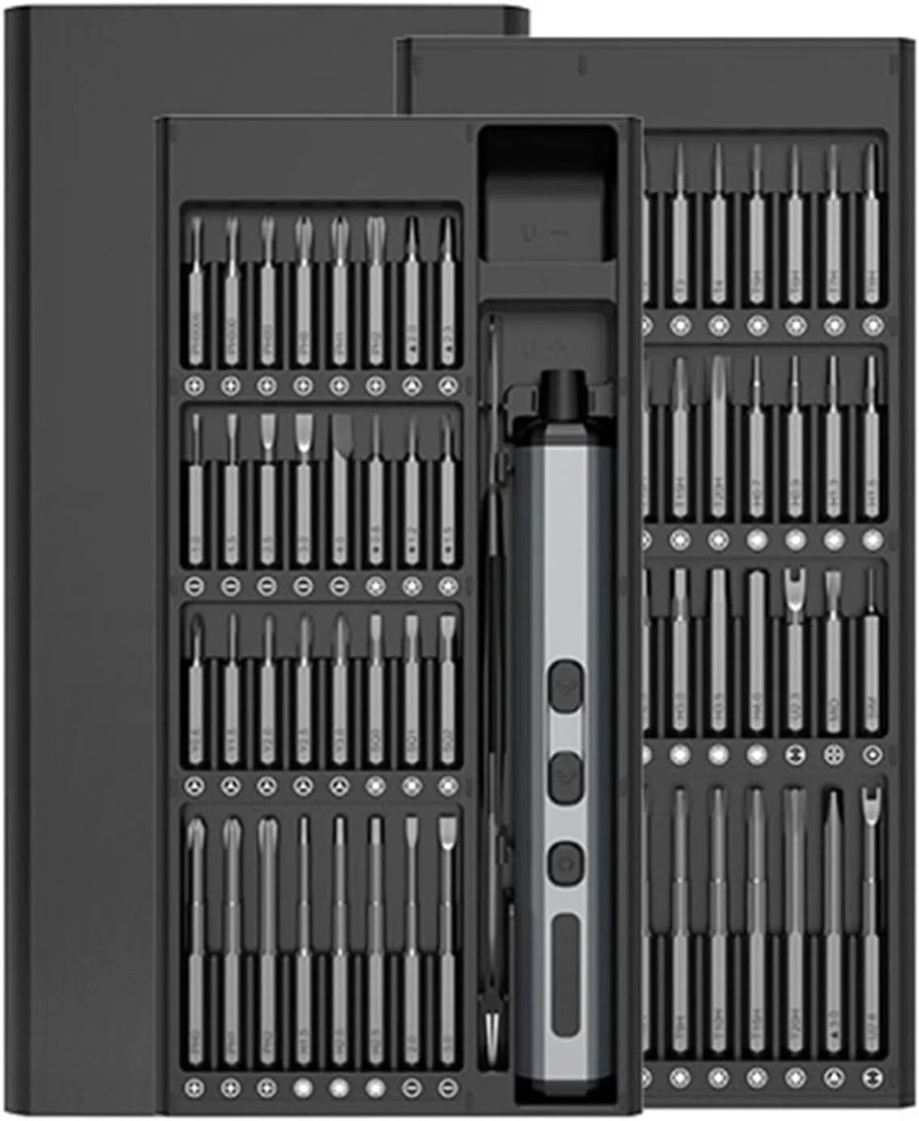 68 in 1 Screwdriver Set,Mini Precision Electric Screwdriver Set, 5 Torque Settings, LED Light, Magnetic Case, Repair Tool Kit for Electronics, DIY Toolbox Set