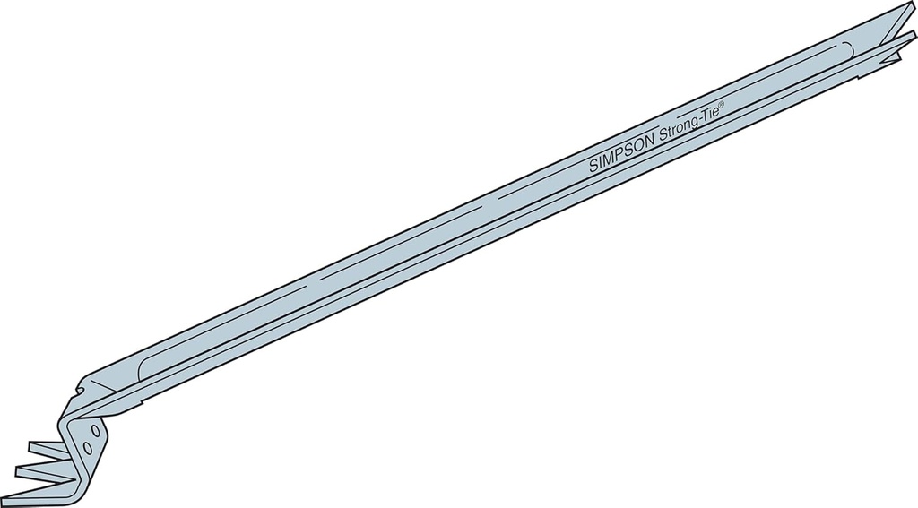 Simpson Strong Tie NCA2X8-16-100 NCA2X8-16 2 In. by 8 In. and 2 In. by 14 In. Nail-Less Bridging (100-Pack)