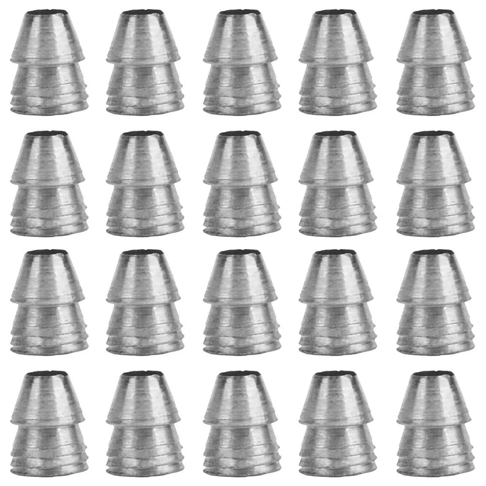 NUOLUX 20Pcs Iron Axe Wedges Replacement Axe Handles Wedges Axe Parts Supplies