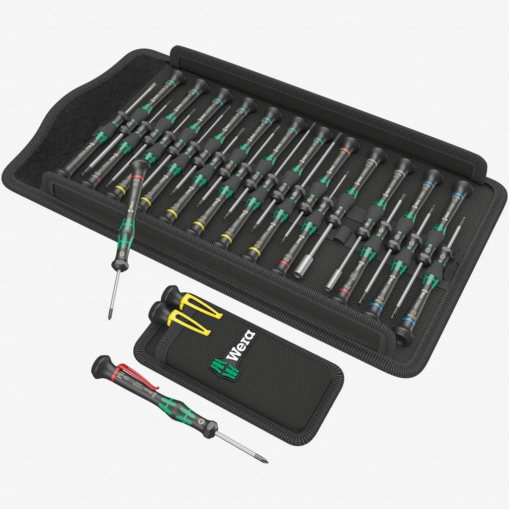 Wera 134027 Micro Electronics Screwdriver Set Big Pack 2, 29 Pieces, Limited Edition