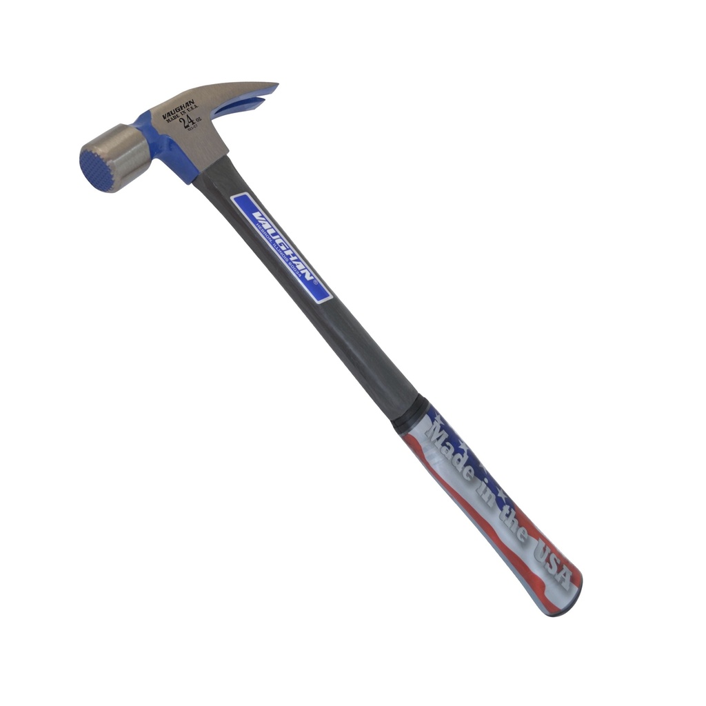 Vaughan FS505M 24 Oz 17" Milled Face Fiberglass 999 Ripping Hammer