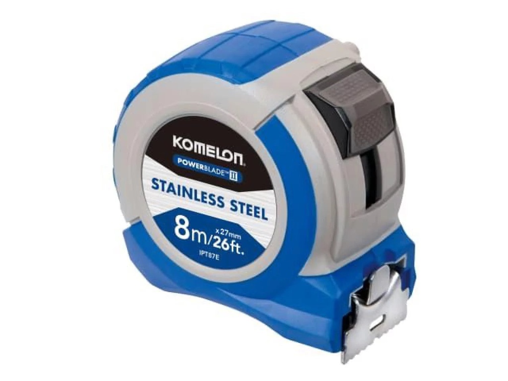 Komelon - Stainless Steel Powerblade™ Pocket Tape 8M/26Ft (Width 27Mm)