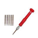 NIHOND 5 in 1 Precision Torx Screwdriver Cellphone Watch Mixed Tool Kit Aluminium Alloy Screwdriver