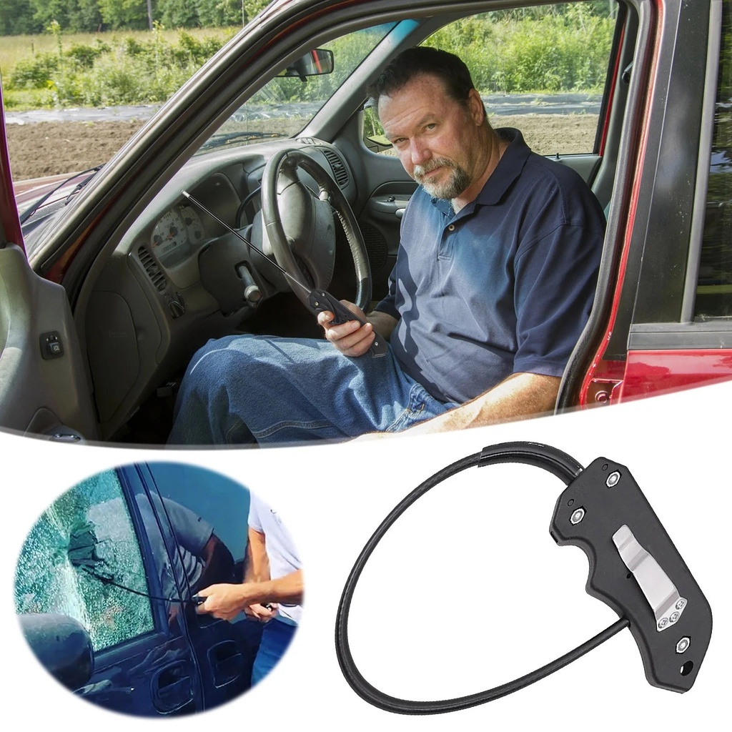 Hglyxoae Self- Whip Tool Outdoor Sports Protection Tool Multifunctional Portable Whip Window Breaker Self-Supplies 2Pcs