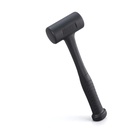 Morden Fort Dead Blow Rubber Hammer, 1.5 Lbs Shockproof Mallet Tool Black