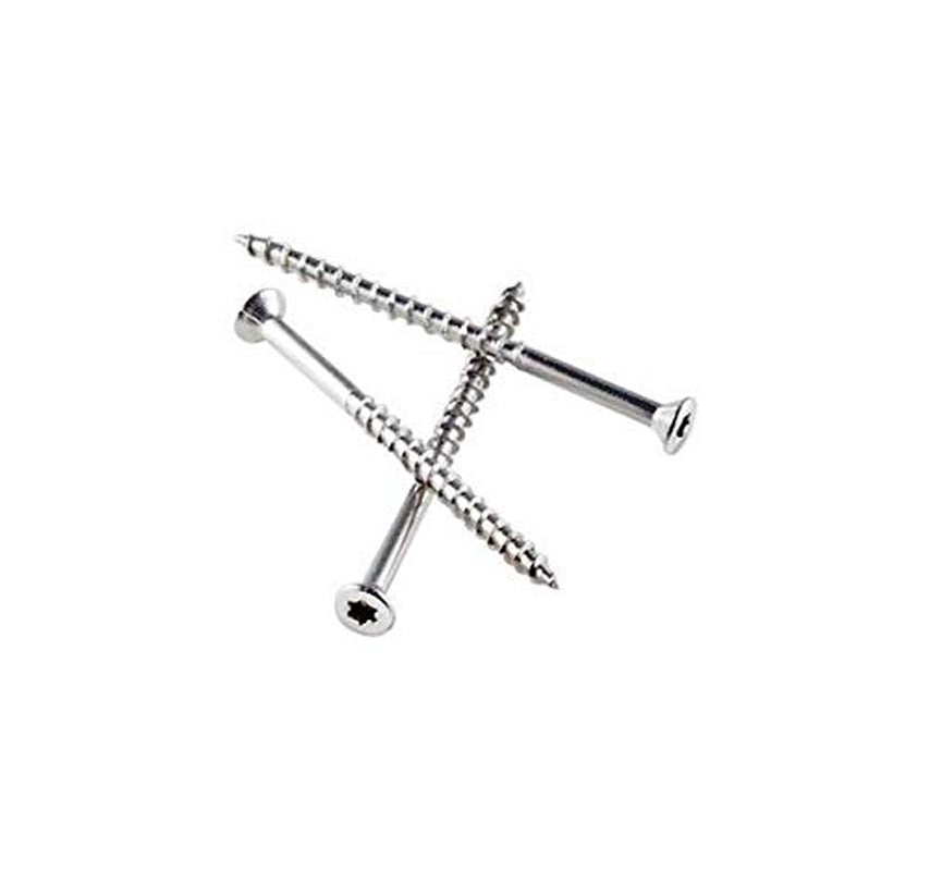 Simpson Strong-Tie No. 8 X 2 In. L Lobe Flat Head Coated Stainless Steel Deck Screws 1 Lb. 128 Pk