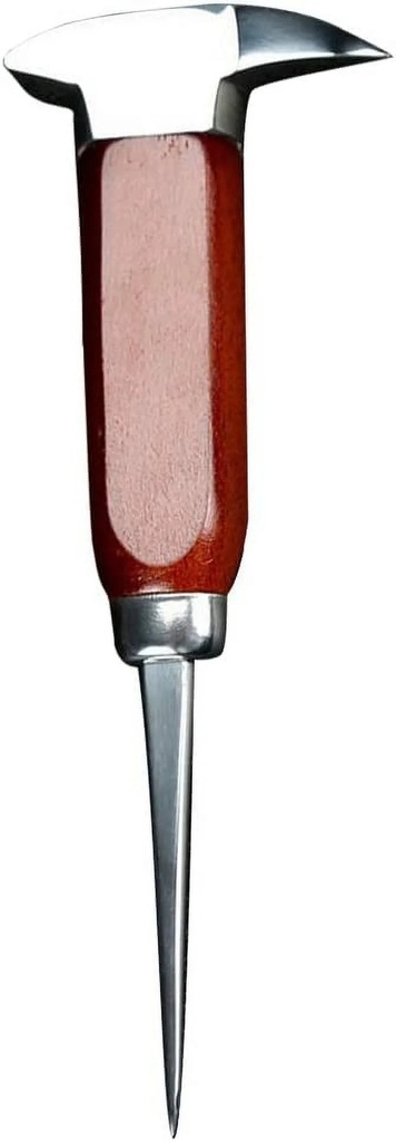 Stainless Spatula Ice Pick Stainless Steel Ice Crusher Ice Chipper Hammer Bar Ice Picker Tool with Wooden Handle for Kitchen Bars Bartender Picnics Camping Breaking Ice Tool 17Cm Hand Tools