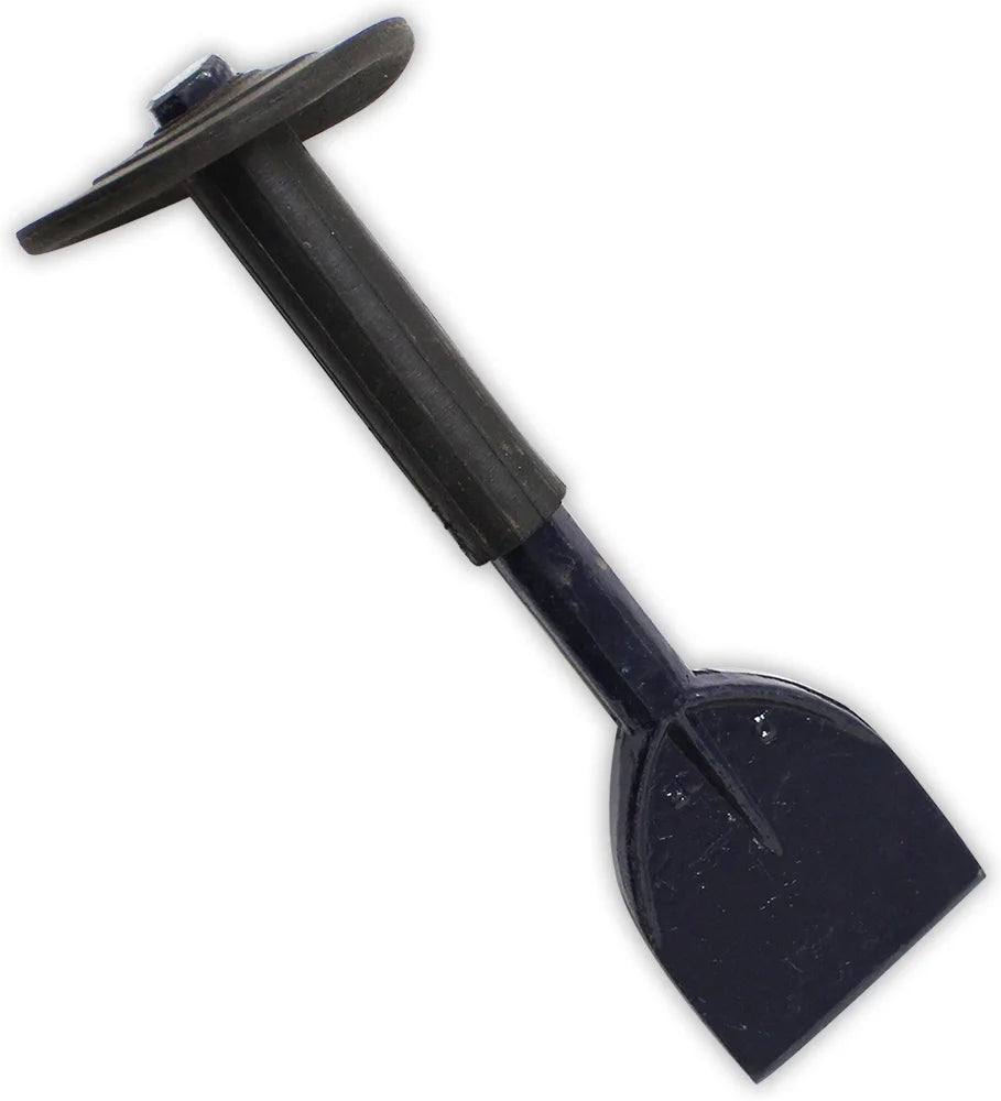 HAWK 8" (20.3 Cm) Brick Chisel | 2.25" (5.7 Cm) Wide | Shock-Resistant Rubber Handle | Solid Steel Blade for Tough Masonry | Ideal for Cleaning, Carving & Construction