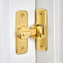 Gold Enhanced Security Flip Latch Lock - Heavy-Duty 90/180 Degree Sliding and Swing Door Latch for Barns, Gates, and More