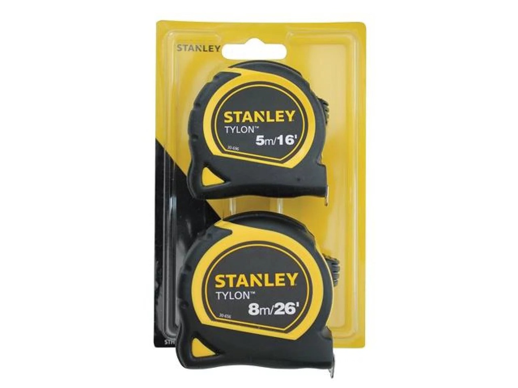 STANLEY - Tylon™ Pocket Tapes 5M/16Ft + 8M/26Ft (Twin Pack)