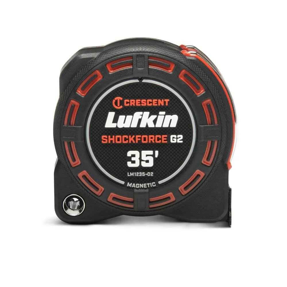 Lufkin Genuine OEM 1-1/4" X 35' Shockforce G2 Magnetic Tape Measure - LM1235-02