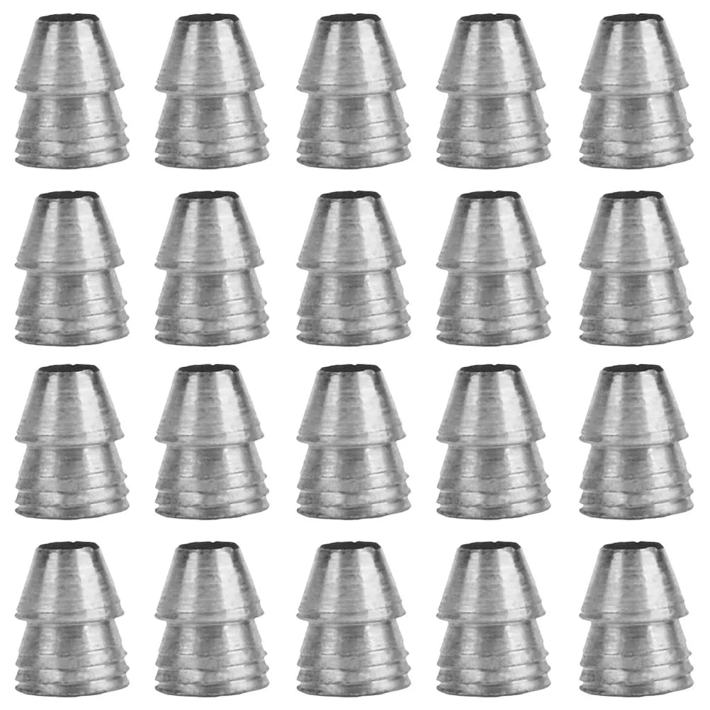NUOLUX 20Pcs Iron Axe Wedges Replacement Axe Handles Wedges Axe Parts Supplies