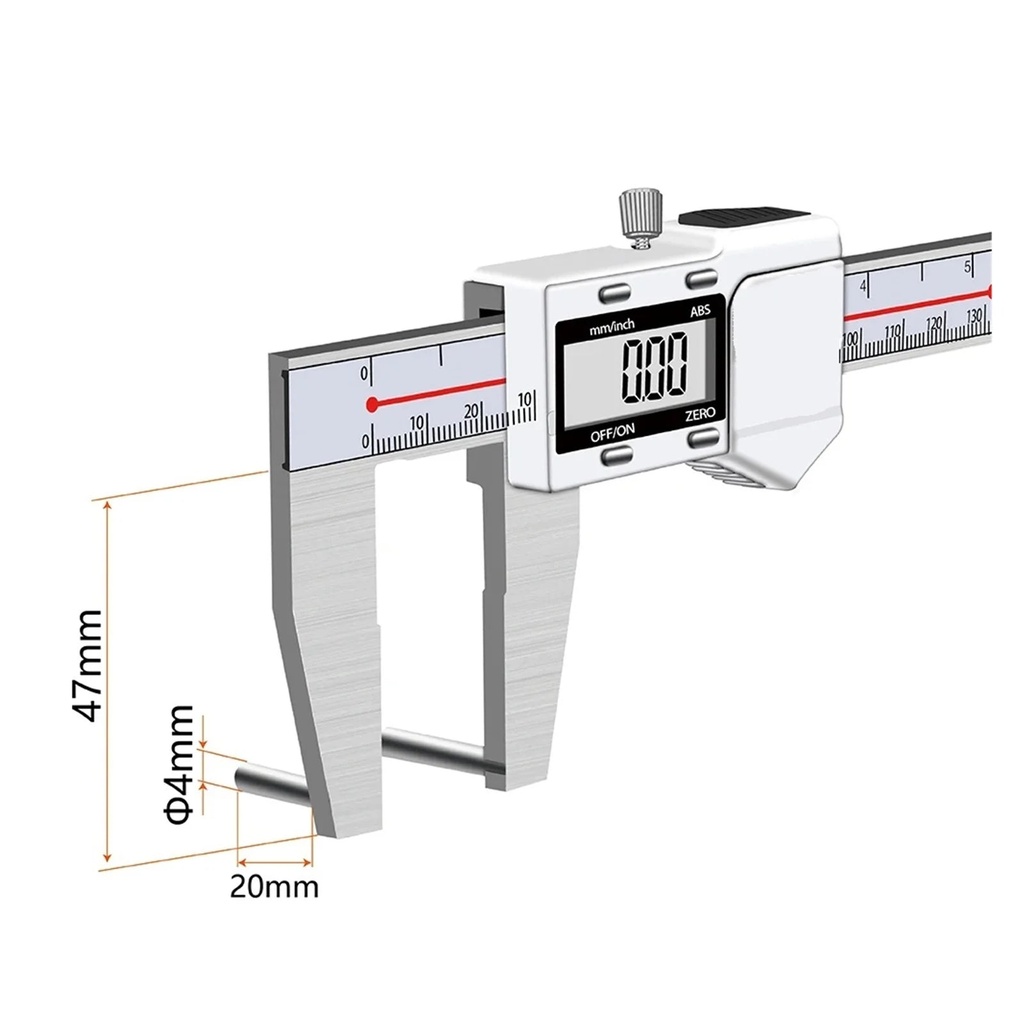 90 Degree Electronic Boring Bore Measuring Tool Aperture Digital Caliper