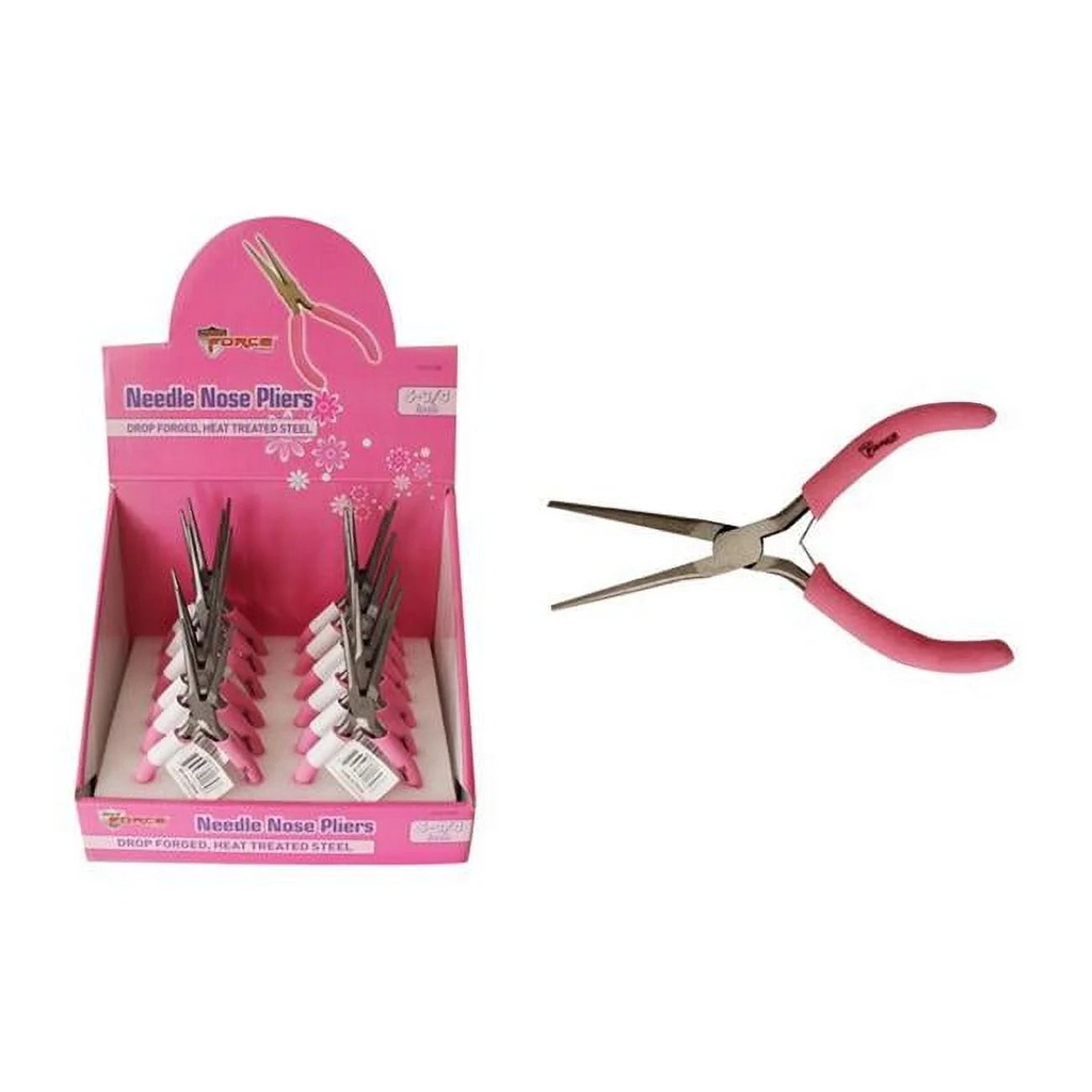 DDI 2279387 5 3/4 Pink Needle Nose Pliers Case of 12