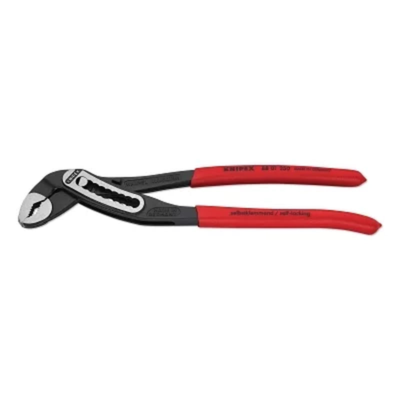 Alligator Pliers, 12 in OAL, V-Jaws, 9 Adjustments, Serrated | Bundle of 2 Each