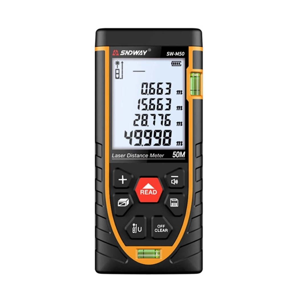 SNDWAY Laser Rangefinder Infrared Rangefinder High-Precision Measuring Instrument Laser Ruler Electronic Ruler without Battery Shipping Standard