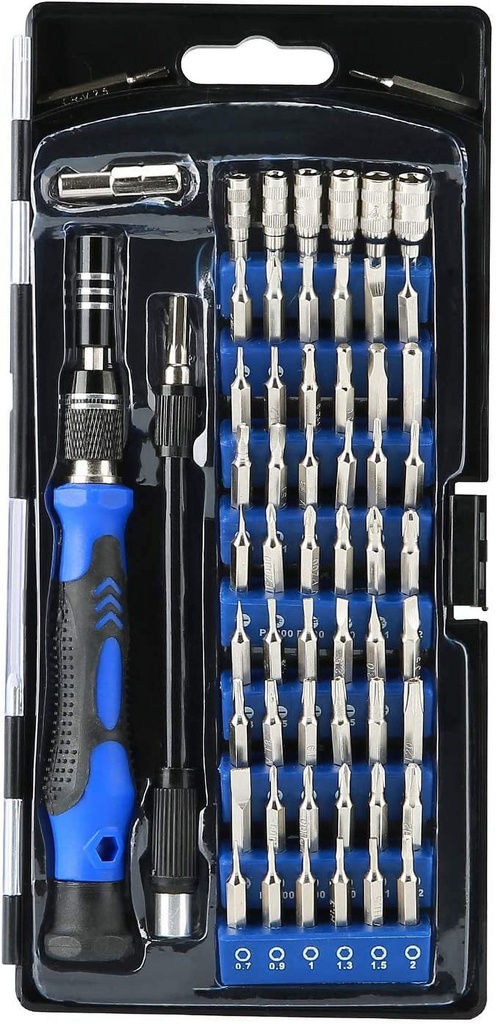 Precision Screwdriver Set, 60 in 1 with 56 Bits Multi-Type Magnetic Screwdriver Kit, Stainless Steel Professional Repair Tools Kit for Phone, Laptop, PC, Camera - New