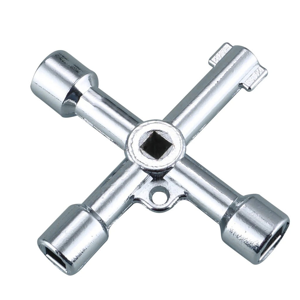Clearance Sale Four-Way Key Multi-Function Tool Key Plumbing Key Wrench Open the Key Tool