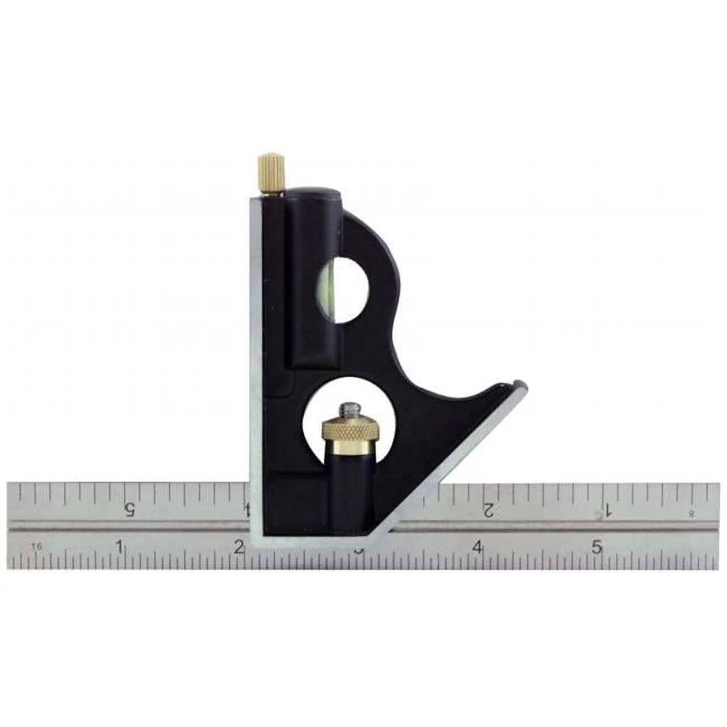 Mayes 6 In. L Die Cast Zinc/Stainless Steel Combination Square