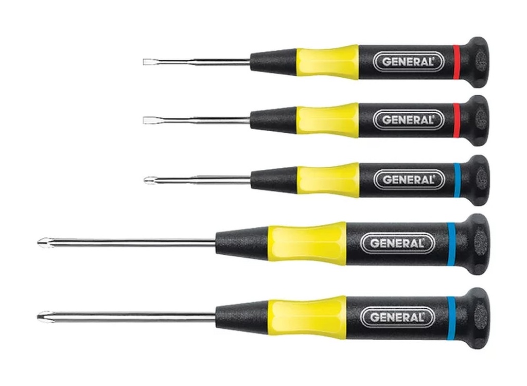 General Tools 700 Precision Screwdriver Set, 5 Piece