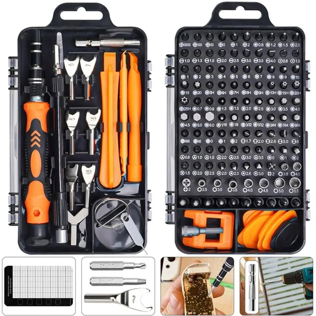 135 in 1 Precision Screwdriver Kit, Laptop Screwdriver Sets with 108 Magnetic Drill Bits, Electronics Tool Kit Compatible for Tablet, PC, Iphone, PS4 Repair