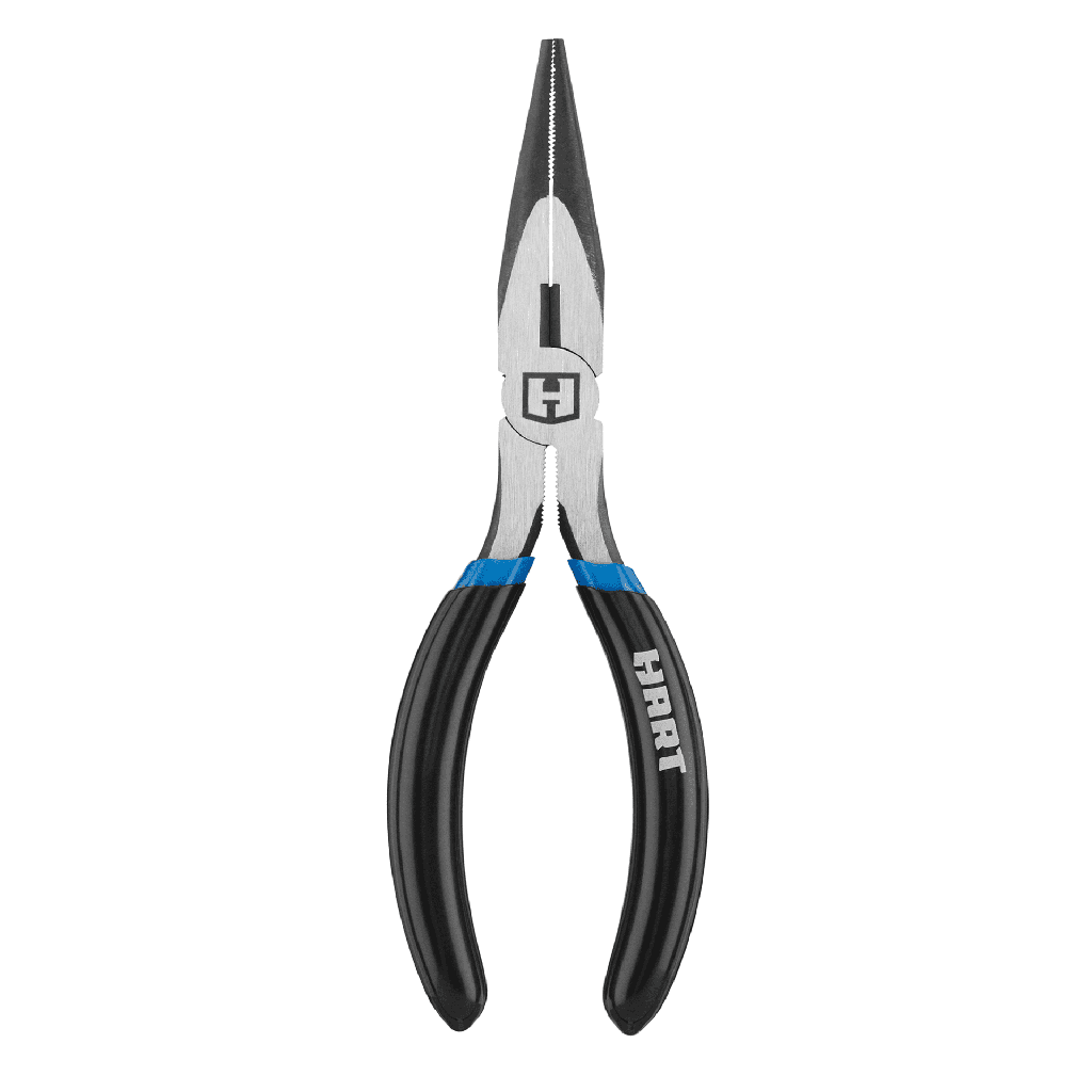 HART 6-Inch Long Nose Pliers, Chrome Vanadium Steel