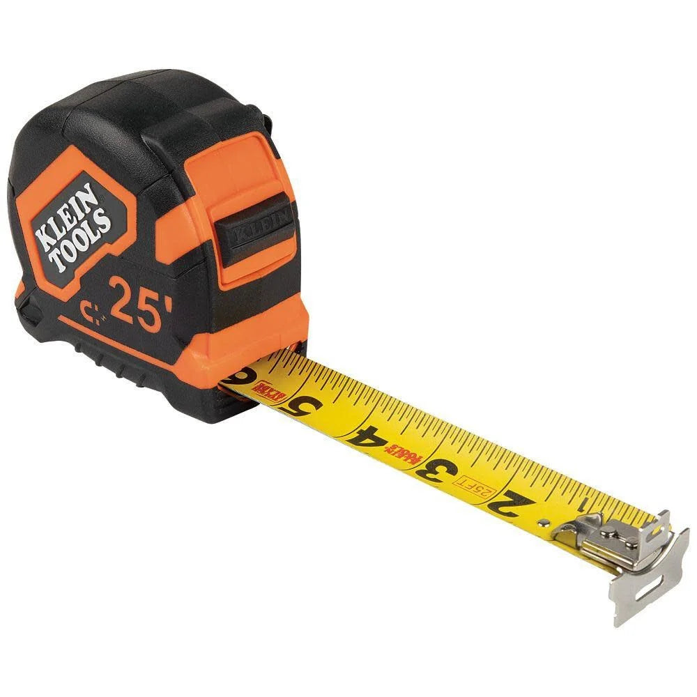 Klein Tools 9225 Magnetic Double Hook Tape Measure, 25Ft