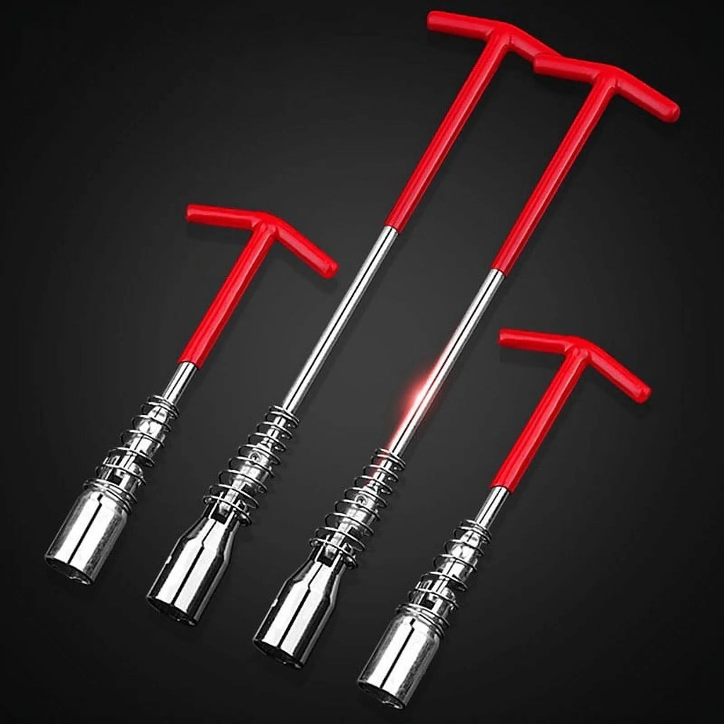 16/21Mm Automotive Spark Plug T-Wrench Removal Installation Tool Socket