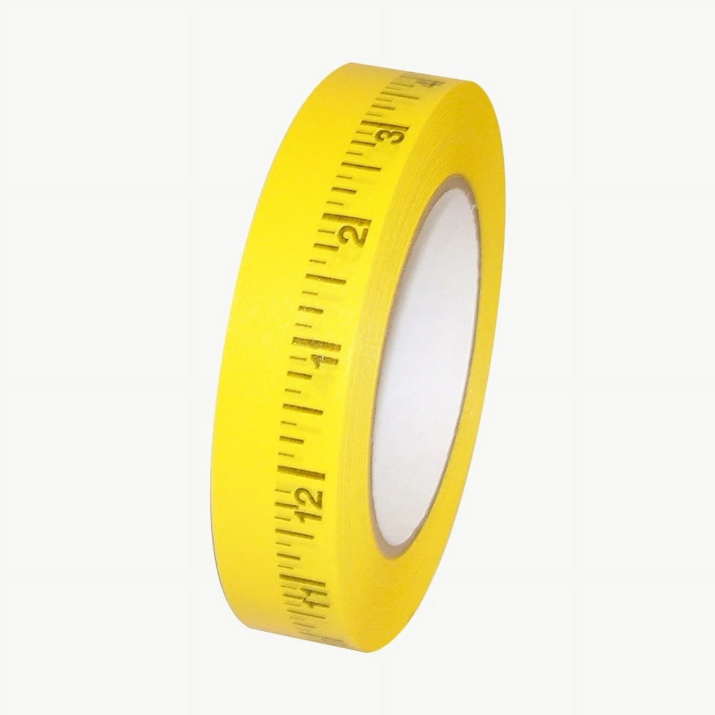 Pro Tapes Pro-Measurement Ruler Tape: 1 in X 50 Yds. (Yellow with Black Printing / Imperial Scale)