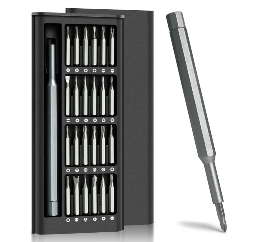 24 in 1 Premium Precision Screwdriver Set, Small Screwdriver Set with Phillips Head & Flathead, Magnetic Mini Screwdrivers Kit for Fixing Electronics, PC and Eyeglass Repairing