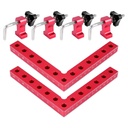 90 Degree Positioning Squares Right Angle , Aluminum Alloy L-Type Corner Clamp Woodworking Carpenter Clamping Tool