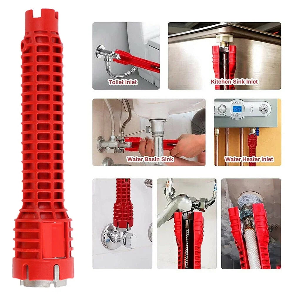 8 in 1 Faucet and Sink Installer Multifunctional Wrench Tool for Kitchen Bathroom, Easy-To-Use Plumbing Repair Tools