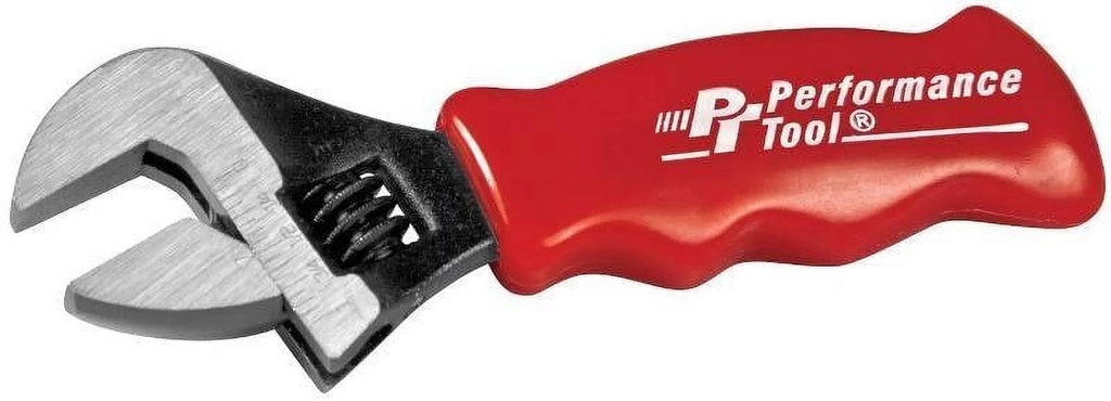 Performance Tool W9108 Stubby Adjustable Wrench, 1 In, 6 in OAL