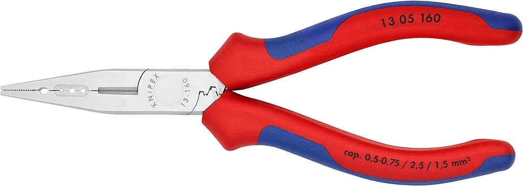 13 05 160 Electrician'S Wiring Pliers 6,3" with Soft Grip Chrome Plated