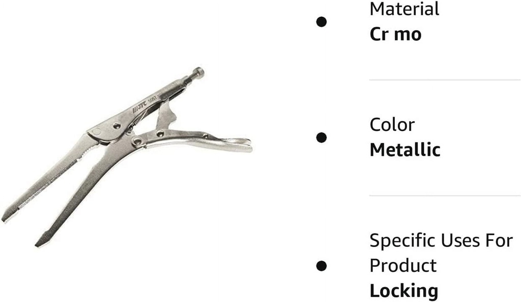 ADJUSTABLE Heavy Duty Hose Clamp Locking Pinch off Pliers, Nose Length 120Mm by 5057