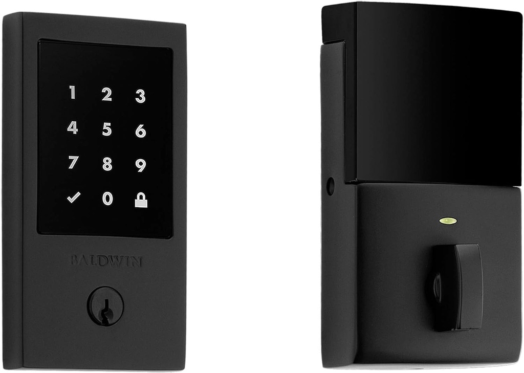 Baldwin 8225.190 Touchscreen Minneapolis Standalone Deadbolt, Satin Black