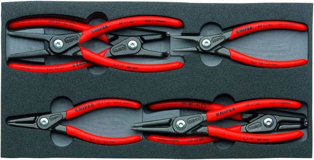 Tools - 6 Piece Circlip Pliers Set in Foam Tray (002001V02)