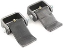 Hlmoptimo Weld on Trailer Hinges Heavy Duty Greaseable Dump Trailer Trucks Gate Door Hinge, Strap Style Short Leaf 2Pcs