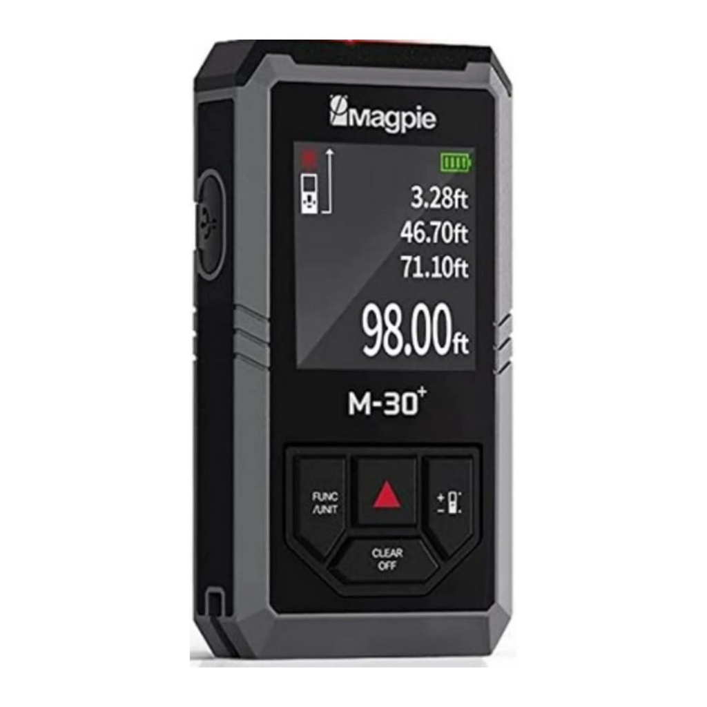 Magpie Tech M-30+ 98 Feet Compact Pocket Laser Distance Meter Digital Tape