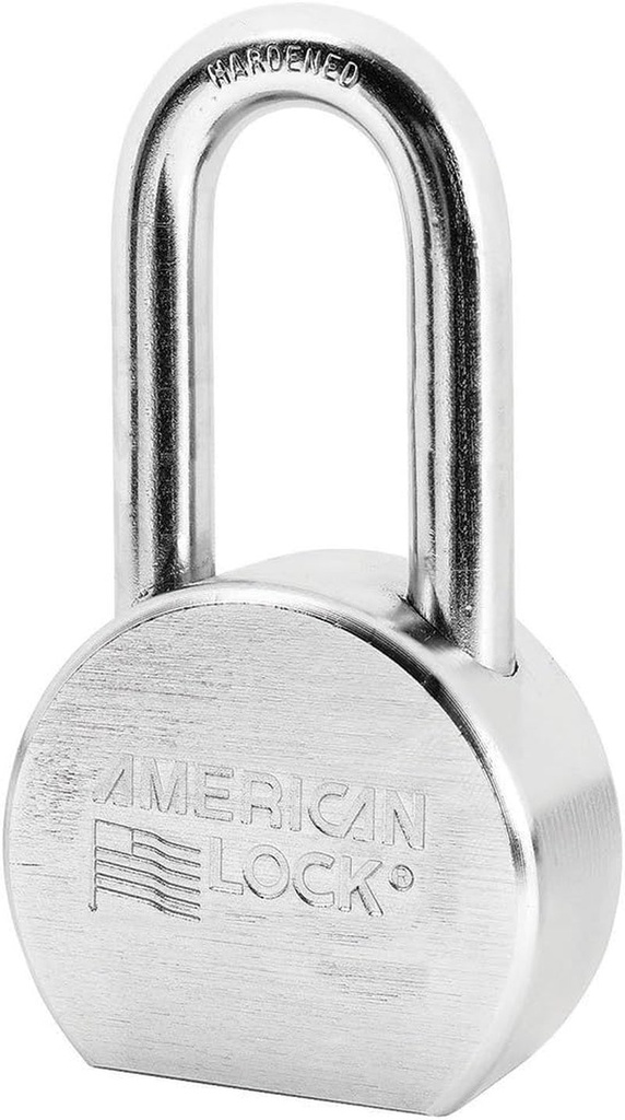 American Lock A701 2-1/2" (64Mm) Solid Steel Keyed Alike 26868 Rekeyable Pin Tumbler Padlock, Chrome Plated, with 2" (51Mm) Shackle