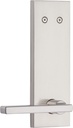 Kwikset 973HFLSQF-15 Dummy Interior Halifax Lever Trim with Square Full Escutcheon Satin Nickel Finish