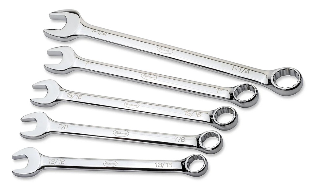 Eastwood 5 Piece Large Size Jumbo SAE Combination Wrench Set