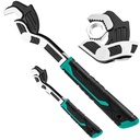 Tomorotec 2-Pack Adjustable Wrenches for Home, Auto, Bike Repairs - Self-Locking Quick-Adjust Durable CR-V Construction Fits 0.28"-1.38", Ergonomic TPR Handle Lightweight Design for Reduced Fatigue